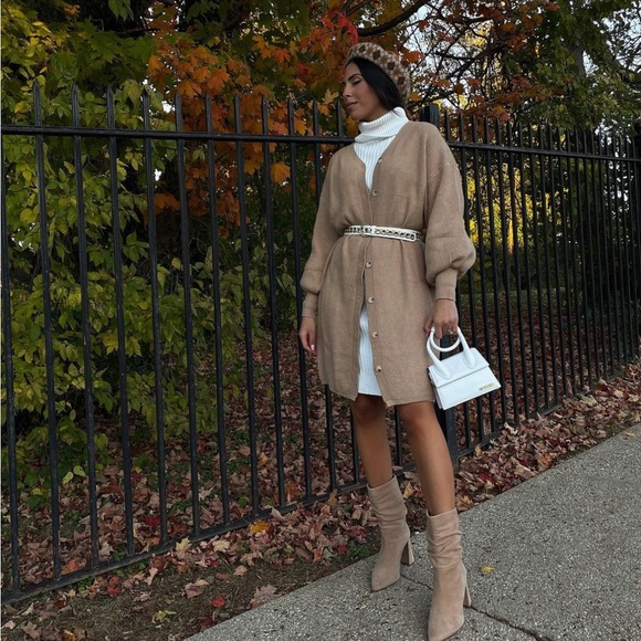 Vince Camuto suede nude booties - Picture 6 of 8